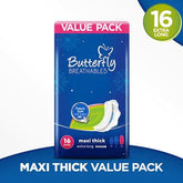 Butterfly Breathable Maxi Thick (Extra Long), 16 Ct - Well Pakistan