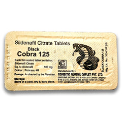 Black Cobra 125mg Tablets 4 Strips