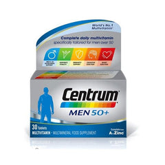 Centrum Men 50+ A to Z Multivitamins & Minerals 30 Tablets - Well Pakistan