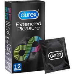 Durex Extended Pleasure Condoms, 12Ct