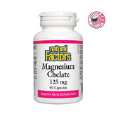 Natural Factors Magnesium Chelate 125mg, 90 Ct - Well Pakistan