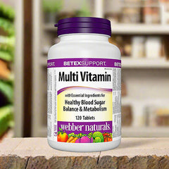 Webber Naturals Diabetex MultiVitamin 120 Ct - Well Pakistan