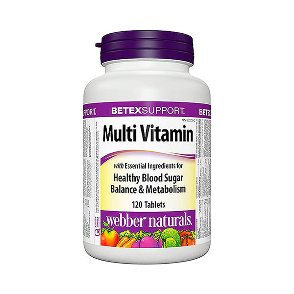 Webber Naturals Diabetex MultiVitamin 120 Ct - Well Pakistan