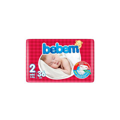 Bebem Baby Diaper Size 2 (Mini), 36 Ct - Well Pakistan