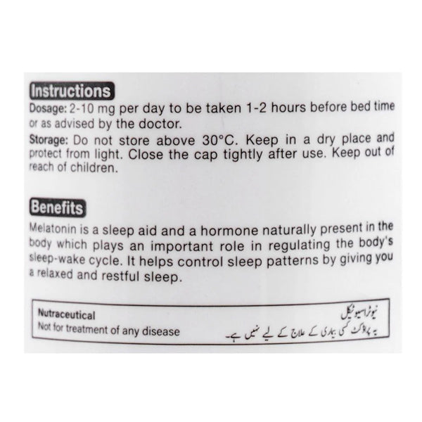 Somno (Melatonin) 10 mg - Route2Health - Well Pakistan
