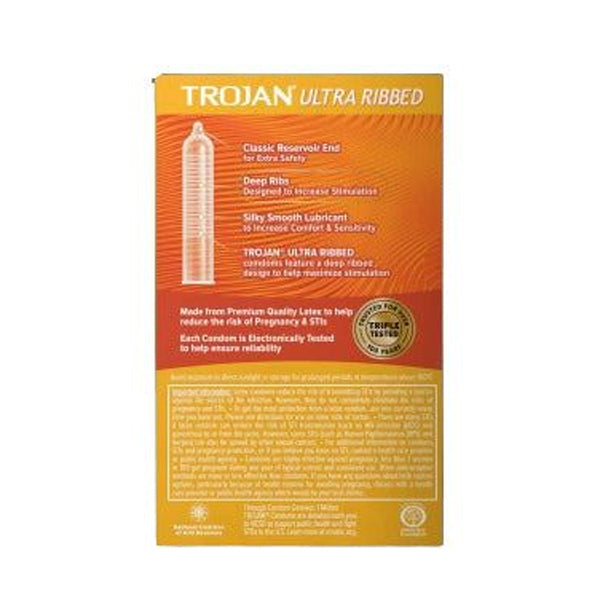 Trojan Ultra Ribbed-Condoms - Well Pakistan