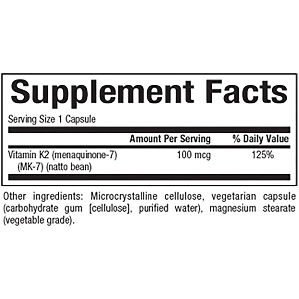 Natural Factors Vitamin K2, 60 Ct