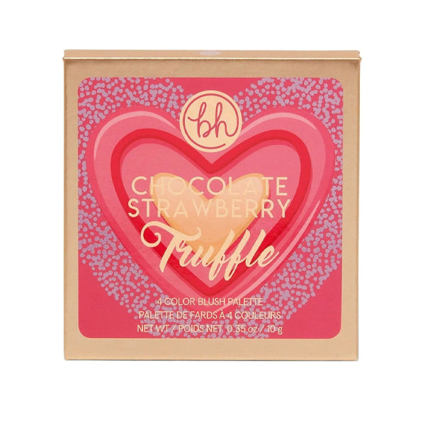 Bh Cosmetics Chocolate Strawberry Truffle 4 Color Blush Palette - Well Pakistan