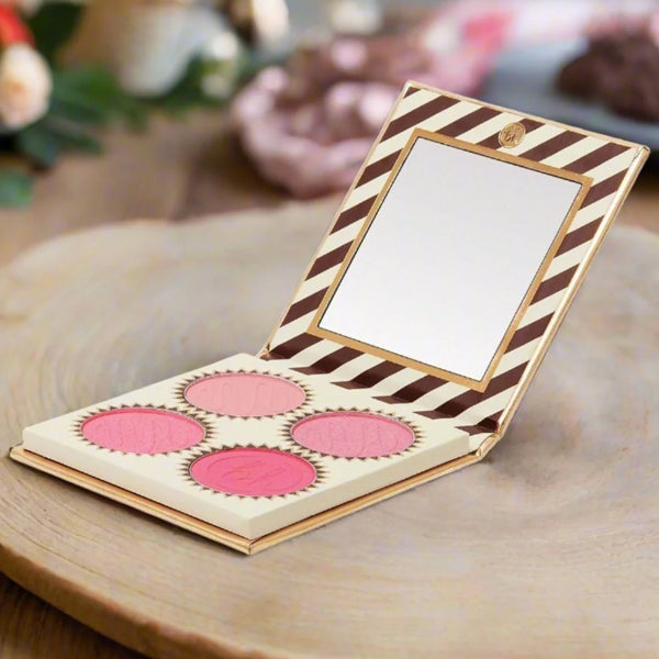 Bh Cosmetics Chocolate Strawberry Truffle 4 Color Blush Palette - Well Pakistan