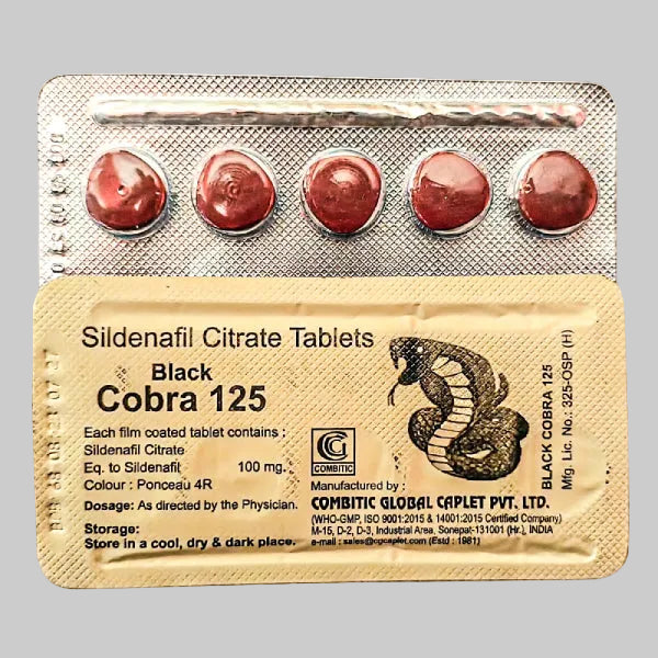 Black Cobra 125mg Tablets 