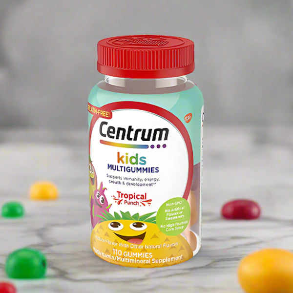 Centrum Kids' Multivitamin Gummies - Tropical Fruit - 110ct - Well Pakistan