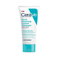 Cerave Acne Foaming Cream Cleanser 4% Benzoyl Peroxide Acne Treatment 150Ml - Well Pakistan
