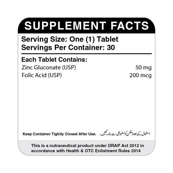 Herbiotics Zinplex 50 mg - Well Pakistan