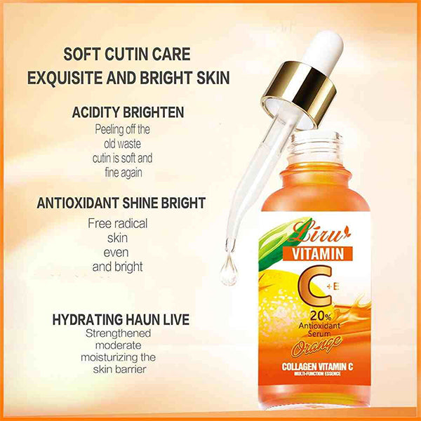 Liru Collagen Vitamin C Serum Orange. - Well Pakistan