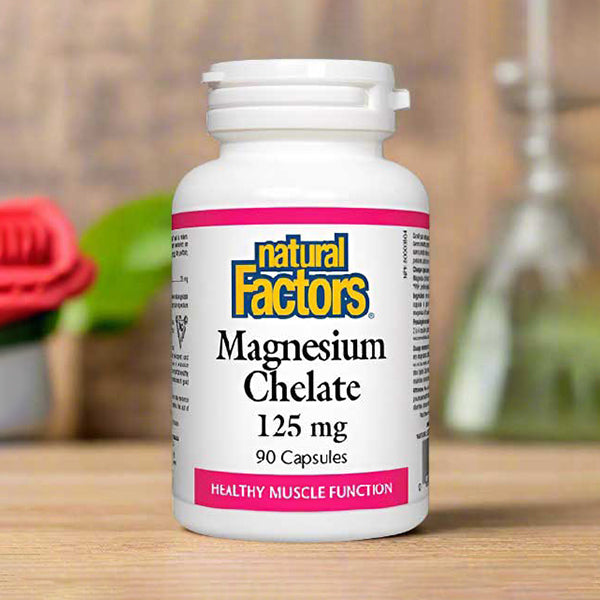 Natural Factors Magnesium Chelate 125mg, 90 Ct - Well Pakistan