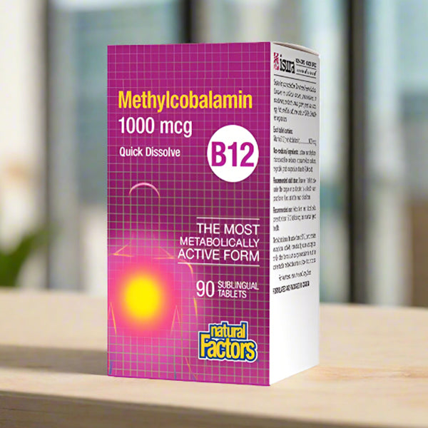 Natural Factors Vitamin B12 1000 mcg (Sublingual), 90 Ct - Well Pakistan