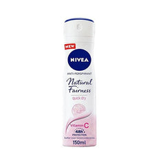 Nivea Natural Fairness Quick Dry Vitamin C Women Body Spray, 150ml.