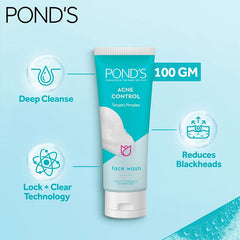 Pond's Acne Control Face Wash, 100g.