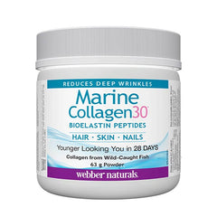 Webber Naturals Collagen30 Marine Collagen Bioelastin Peptides, 63 g