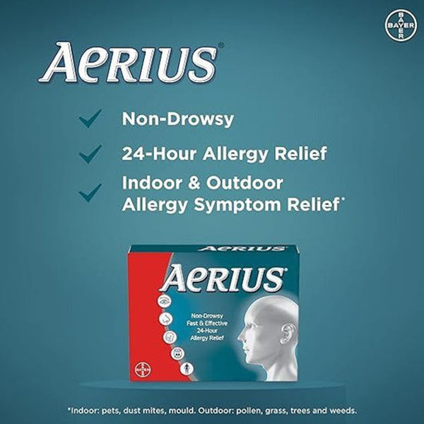 Aerius Allergy - Non-Drowsy - 24 hour - 50s - Well Pakistan
