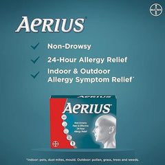 Aerius Allergy - Non-Drowsy - 24 hour - 50s - Well Pakistan