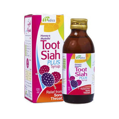 Toot Siah Plus Syrup (Honey & Mulethi), 120ml - Medics